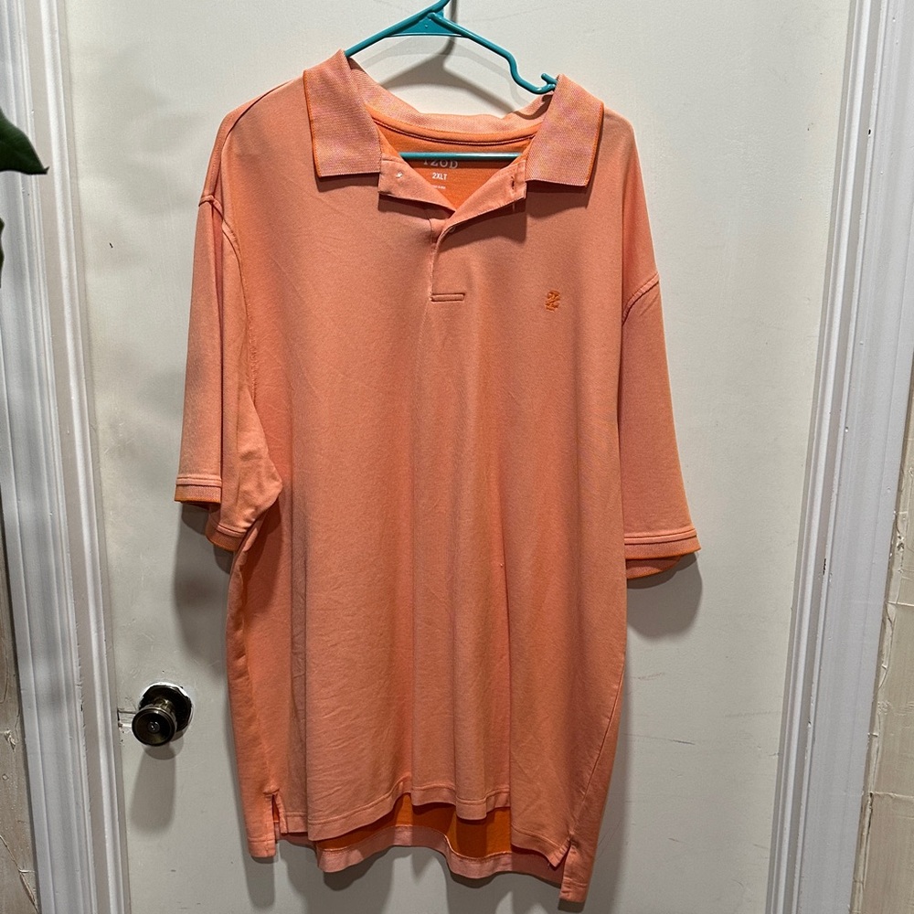 Izod Men's Peach Polo Shirt